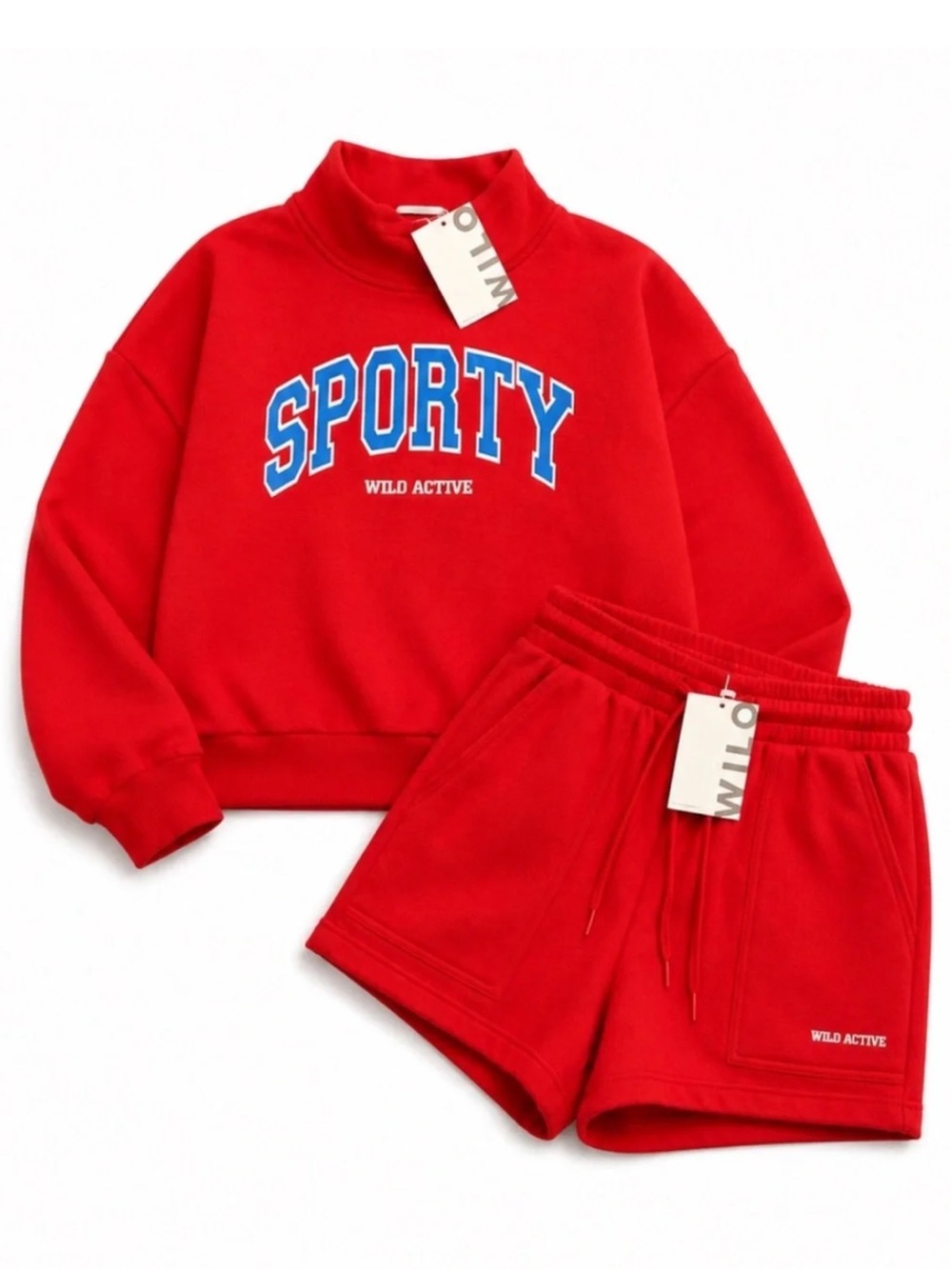 Wilo The Label Mock Neck Sporty Set